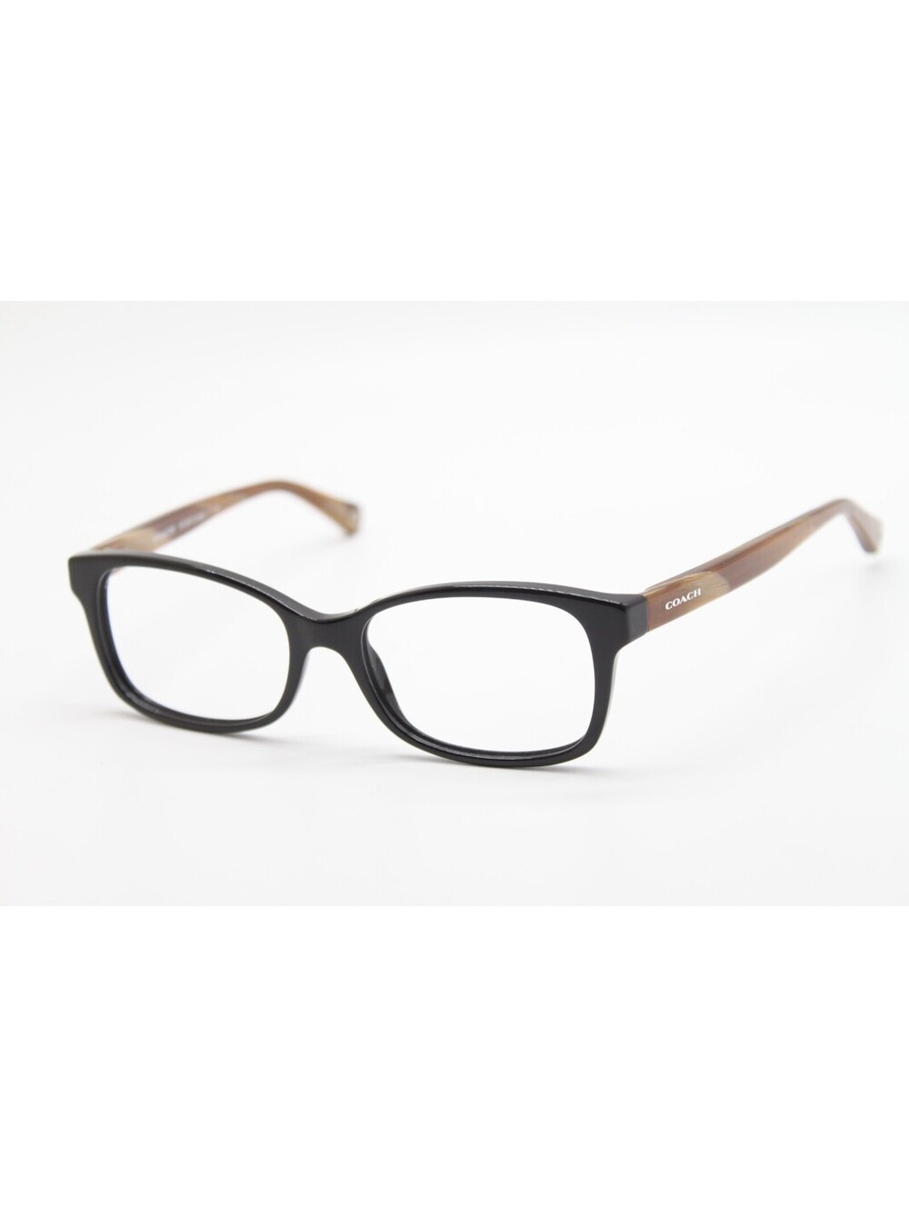 NEW COACH HC6047 (LIBBY) 5193 (BLK/LGHT BROWN HORN) AUTHENTIC EYEGLASSES 51-16